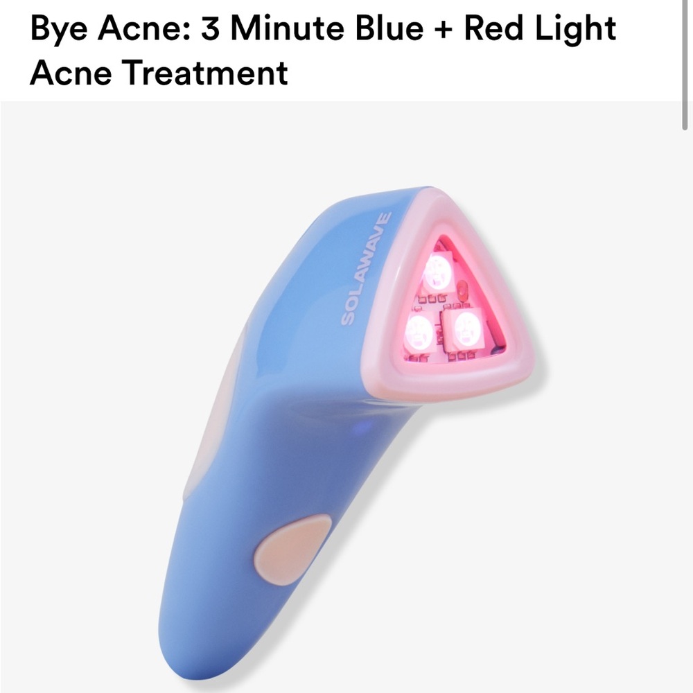 Solawave Blue and Red Light Acne Treatment Device